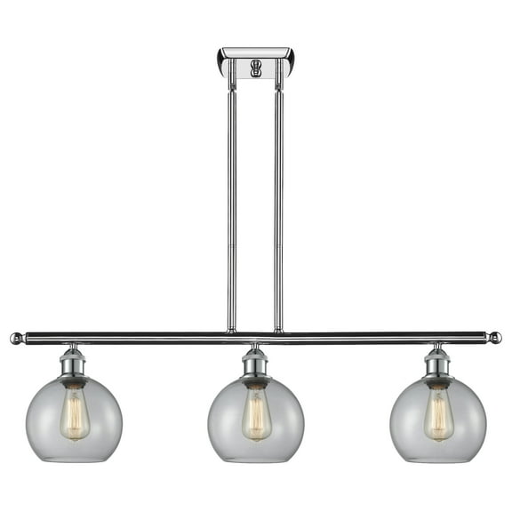 Innovations Lighting 516-3I Athens Athens 3 Light 36" Wide Linear Chandelier - Chrome