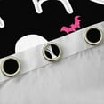 thumbnail image 4 of Manfei Cartoon Skeleton Child Black Out Curtains, Black White Halloween Curtains Pack of 2 (42x63 Each), Spider Web Bat Bedroom Curtains, Living Room Curtains Decor, 4 of 6