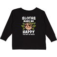 thumbnail image 3 of Inktastic Sloths Make Me Happy You Not So Much Boys or Girls Long Sleeve Toddler T-Shirt, 3 of 5
