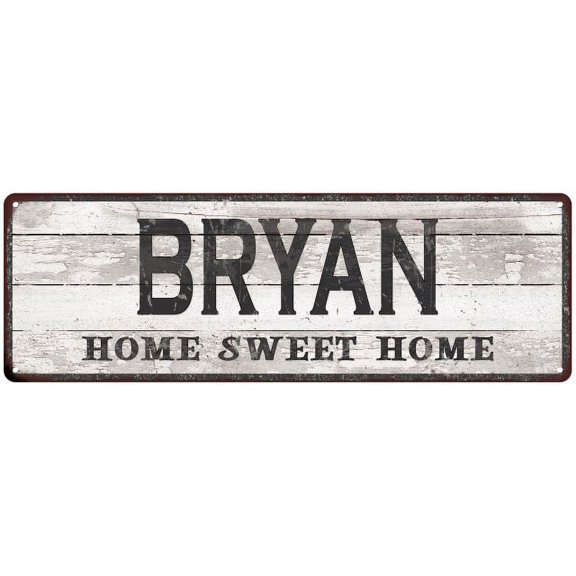 BRYAN Home Sweet Home Country Look 6x18 Metal Sign 106180045265