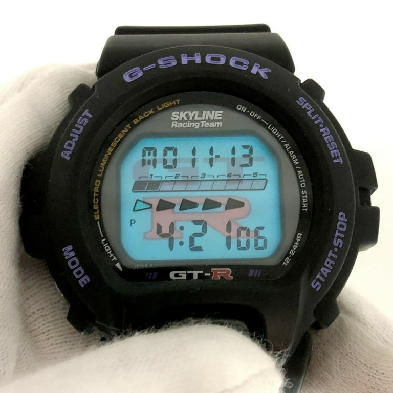 Pre Owned CASIO Casio G SHOCK Watch DW 6600B GT R SKYLINE Digital Quartz Collaboration Black Purple Men s ITS2JAYWJR8K Good Walmart