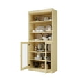 thumbnail image 3 of Palace Imports 100% Solid Wood 32" Pantry Cabinet with Clear Glass Doors and Adjustable Shelves, Yellow, 3 of 6
