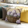 thumbnail image 3 of PRATYUS Home Decor Eggs Theme Throw Pillows Cover for Sofa Couch, Square Cushion Cover 20x20in, 3 of 5