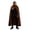 A69 Brown, variant on FASHOFT Halloween Costumes For Adults Trendy Solid Hue Cloak Shawl Role Play Cosplay Fancy Wear For Masquerade Party Halloween Costume Green M