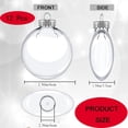 thumbnail image 7 of NOGIS 12PCS Christmas Flat Ball Ornaments, 2.36 inch Plastic Fillable Ornaments Clear Flat Ball Ornaments Transparent Disc Globes for Christmas DIY Crafts Hanging Decoration (Flat), 7 of 7