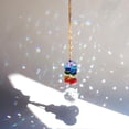 thumbnail image 2 of Outdoor Crystal Suncatcher Hanging Rainbow Prism Window Ornament Bird Repellent Garden Yard Patio Decor Reflective Pendant, 2 of 6