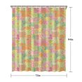 thumbnail image 5 of Pioneer Flower Floral Print Pattern Shower Curtain 72"x84", Bathroom Decorative Shower Curtain Set with 12 Hooks, Waterproof Washable, 5 of 6