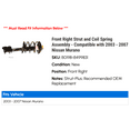 thumbnail image 2 of Front Right Strut and Coil Spring Assembly - Compatible with 2003 - 2007 Nissan Murano 2004 2005 2006, 2 of 2