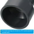 thumbnail image 5 of Conector de acoplamiento recto de tubo reductor de PVC Uxcell, gris 3.5x2.5" 1, 5 of 5