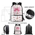 thumbnail image 6 of Yuyamidu Pink Bow Horse 17 Inch Student Backpack, Cute School Daypack with Multiple Pockets for Kids Teens Girls Daily Class Commute Outdoor Trip Use, 6 of 6