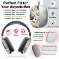 thumbnail image 2 of Protective Cover for AirPods Max Seamless Bohemian Easter =7 Headphones Aesthetic Print Snap On Cases, 2 of 5