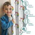 thumbnail image 3 of Blackout Kids Curtains,Rainbow Mane Unicorn Pattern Childrens Insulated Curtains Set Of 2,Bedroom Essentials,Toddler Room Decor 42"x54", 3 of 5
