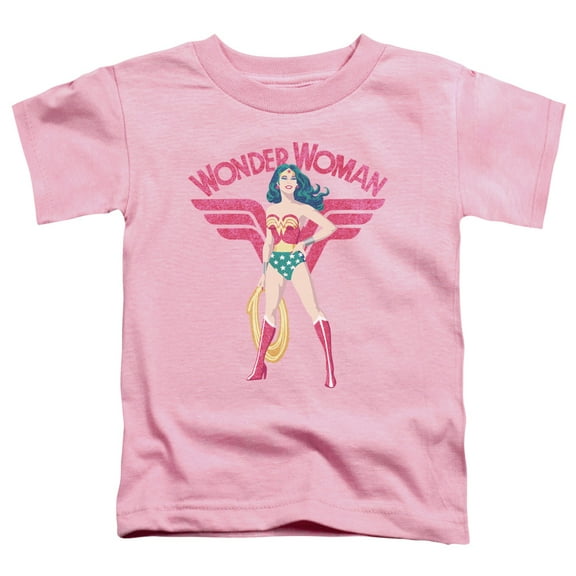 Justice League Of America Boys' Ww Sparkle Childrens T-shirt Pink