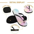 thumbnail image 3 of Unisex Comfort Flip Flops Summer Thong Sandals Non Slip Soles Flip Flop for Beach, Pool, and Daily Wear Pastel Rainbow Gradient Background XXL, 3 of 8