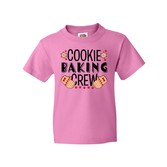 Inktastic Christmas Cookie Baking Crew with Oven Mitts Youth T-Shirt