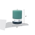 thumbnail image 4 of Mainstays Paraffin Wax Single Wick 3" x 4" Pillar Candle, Unscented, Green, 4 of 7
