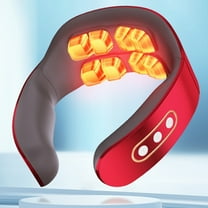 ZFYXGS Neck Massager for Pain Relief Deep Tissue, Electric Portable Massager with Heat, Portable Neck Massager 8 Modes Gift for Women Men