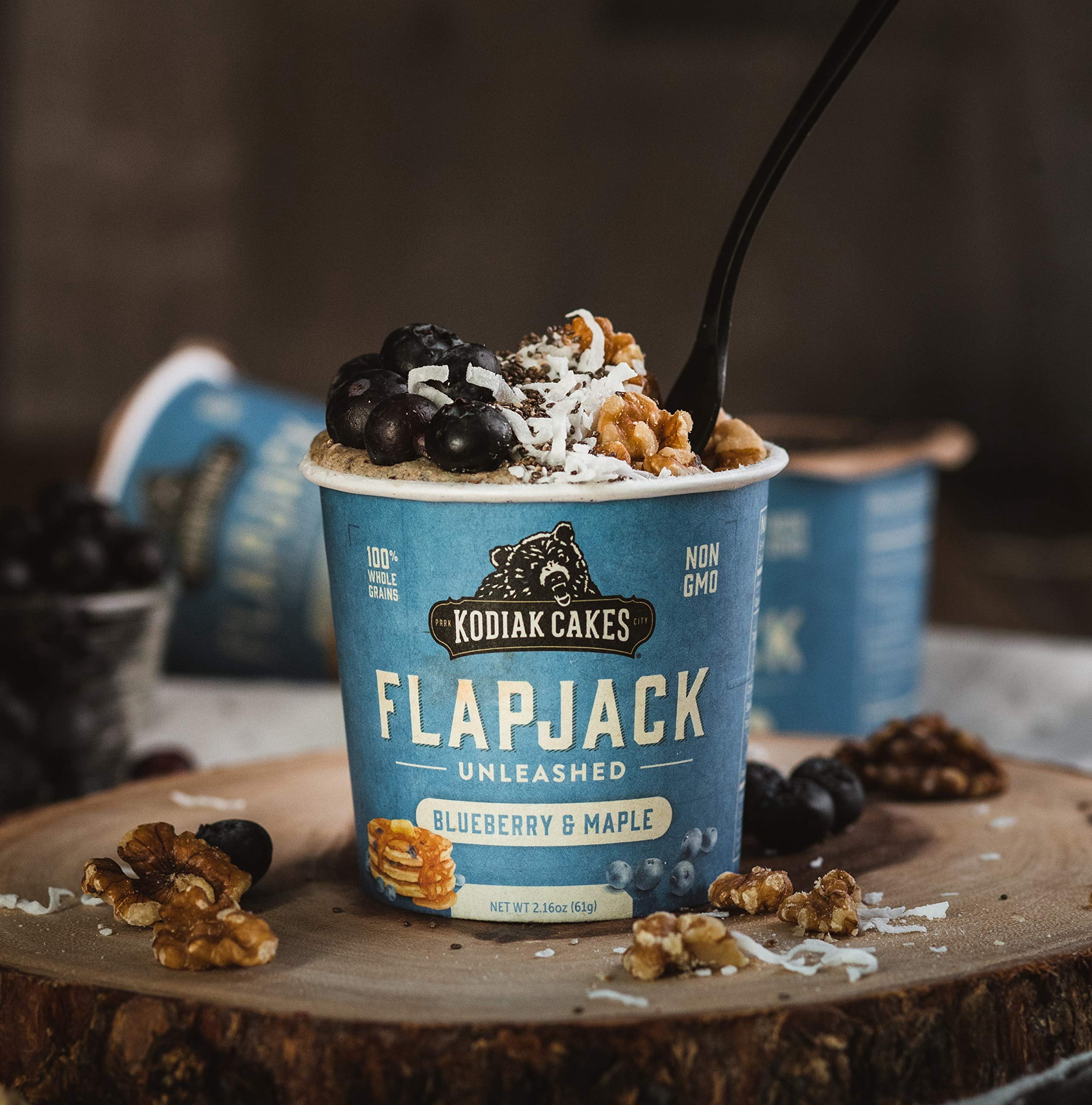 Kodiak Cakes Flapjack Power Cup, Blueberry & Maple, 2.22 oz (Pack of 72)