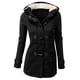 thumbnail image 2 of Chaqueta para mujer Mujer Cálida Manga larga Jersey Blusa Chaqueta con capucha Abrigo Ropa de abrigo larga, 2 of 4