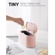 thumbnail image 4 of Mini bote de basura con tapa - Bote de basura pequeño extraíble (rosa), 4 of 5