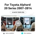 thumbnail image 4 of TPXINXIN 12.1 inch Android 13 Tesla style CarPlay Car Radio For Toyota Alphard 20 Series 2007-2014 AI Touch Screen Multimedia Player GPS Navigation BT, 4 of 10