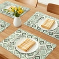 thumbnail image 2 of Unique Bargains Plastic Placemats Set of 6 for Dining Table Decor Indoor Green, 2 of 6