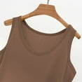 thumbnail image 5 of Duoif Womens Tank Tops, Sleeveless Crew Neck Loose Fit Summer Clothes Summer Tops Brown XXL, 5 of 7