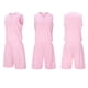 thumbnail image 1 of Conjuntos de camisetas sin mangas de cuello redondo para niños, conjunto de traje de fútbol de color sólido para juegos deportivos universitarios, partidos de rendimiento, uniformes de entrenamiento y, 1 of 5