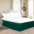 thumbnail image 4 of Green Solid - Color Elastic Bed Skirt: Dust - Proof and Easy - to - Use Bedding Essential, 4 of 6