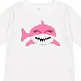 thumbnail image 4 of Inktastic Cute Pink Shark Boys or Girls Long Sleeve Toddler T-Shirt, 4 of 5