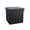 Black, variant on Go-Poufs Knock-Down Medium Cube Teddy Boucle Storage Ottoman |  White | 15"x15"x15"