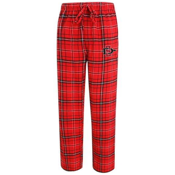 Men's Concepts Sport Red/Black San Diego State Aztecs Ultimate Flannel Pants