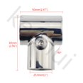 thumbnail image 2 of Raccord de Rail de Main Bateau 316SS Robuste - Raccord T/Tee Charnière/Split 90 Degrés Tube 1 Pouces", 2 of 5