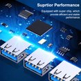 thumbnail image 3 of Sywqhk USB Hub Splitter, USB 3.0 USB 2.0 4 en 1 Hub Dock Station Adapter (Plata), 3 of 9