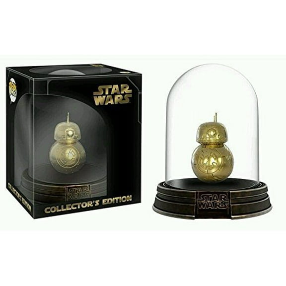 Funko Pop! Star Wars Deluxe BB-8 Gold Chrome Acrylic Dome Hot Topic Exclusive Vinyl Figure