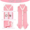 thumbnail image 4 of TONY HOBY Dog Pajamas, Dog Onesies Jumpsuit, Dog Recovery Suit After Surgery for Small Medium Dog (Pink, Girl, S), 4 of 8