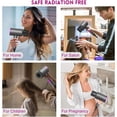 thumbnail image 5 of Professional Ionic Hair Dryer, Powerful 1600W Fast Drying Low Noise Blow Dryer with Concentrator Nozzle Diffuser Attachments for Home Salon Travel,ALCI Safety Plug, 5 of 8