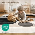 thumbnail image 4 of ODIKA 4'x6' Washable Area Rug Pet Friendly, Non-Shedding Tan Throw with Abstract Shapes Modern Minimalist Design Crisp Edges for Bedroom, Reading Nook, 4 of 7
