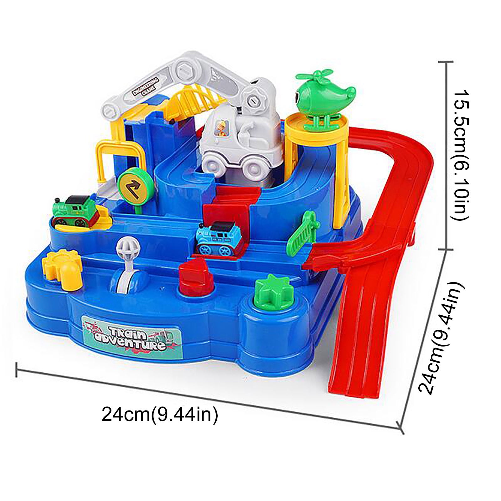 Educational Toys for 3 Year Old Kids Gift Train Track Toy Montessori Race Car Set Mechanical
