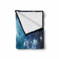 thumbnail image 2 of Space Soft Flannel Fleece Throw Blanket, Vibrant Celestial Supernova Scenery Energy Andromeda Outer Space Picture, Cozy Plush for Indoor and Outdoor Use, 60" x 80", Blue, by Ambesonne, 2 of 6