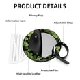 thumbnail image 4 of Saint Patrick's Day 2pcs PU Leather Round Bag Tags Suitcase Handbag Tags with Privacy Cover and Name ID Tag for Travel Luggage, Handbags, Backpacks, School Bags, 4 of 6