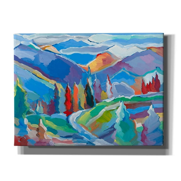 Epic Graffiti 'Colorado Composition #5' by Hooshang Khorasani, Canvas Wall Art, 16"x12"