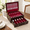 Cherry-2 Layer, variant on Cherry 2 Layer Solid Wood Flatware Storage Chest With Handle And Felt Lining