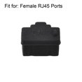 thumbnail image 4 of 18 Piezas Tapa Protectora Antipolvo para Puerto RJ45 de Hub Ethernet Negro, 4 of 4