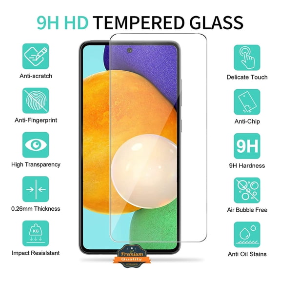 For BLU View 5 Pro 2024 LCD Clear Screen Protector Temper Glass, Easy Installation 9H Transparent HD Clear Screen Guard Screen Cover by Xpression - Clear