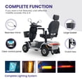 thumbnail image 4 of S500 Metal Heavy Duty Mobility Scooter, 25 Mile Long Range Electric Mobility Scooter Electric Powered Wheelchair with 4 Wheel and 50Ah Battery, 4 of 7