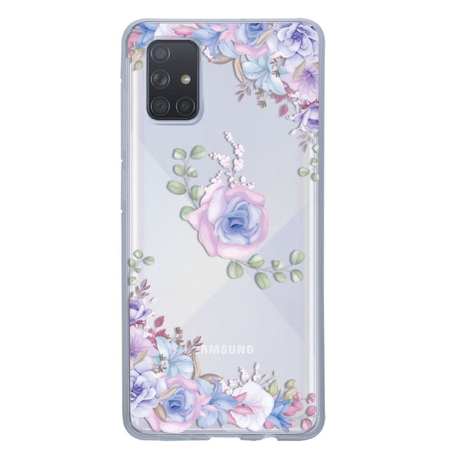 Funda Antigolpes para Galaxy A71 InstaCase Flores Lila