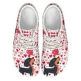 thumbnail image 3 of Psesaysky Dachshund Love Heart Printed Barefoot Shoes Gift for Girlfriend Wife Skin-Friendly Casual shoes Size 6-13.5, 3 of 7
