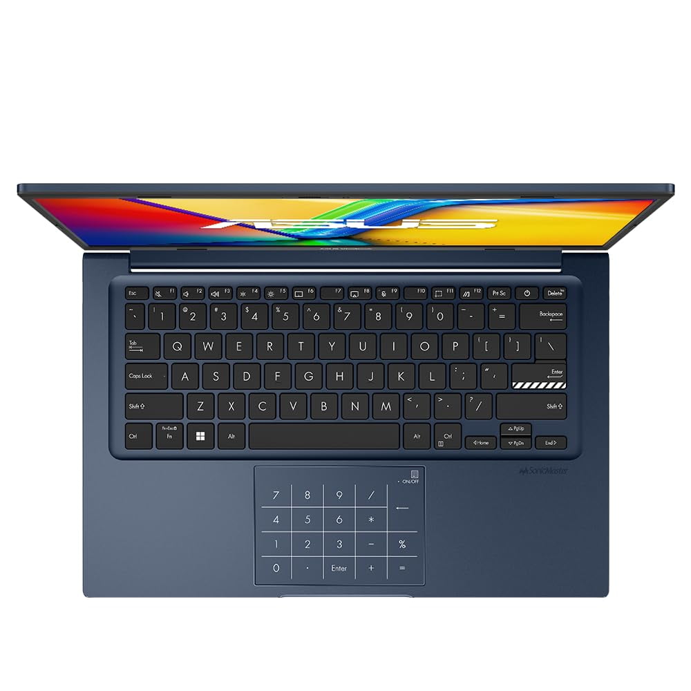 ASUS Vivobook 14 2025 Laptop, 10-Core Intel Core i7-1355U, 14" FHD Display, Intel Iris Xe Graphics, 24GB DDR4 1TB SSD, Wi-Fi 5, Win11 Home