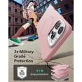 thumbnail image 3 of Étui pour iPhone 16 Pro, Étui en Silicone avec Support, Compatible avec MagSafe, Protection de Qualité Militaire, Support de Caméra Intégré, Étui Magnétique pour iPhone 16 Pro, Série Cloud, Rose, 3 of 4